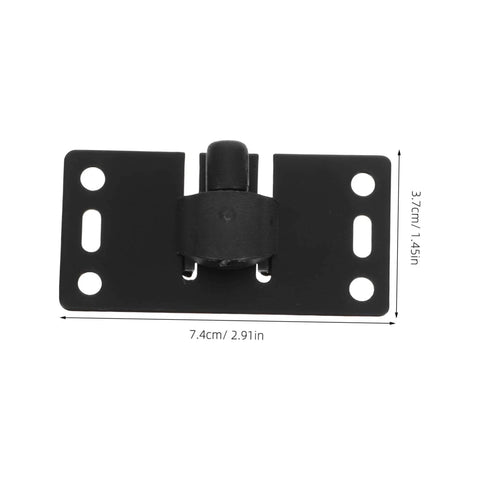 Effortless sliding door upgrade with a heavy duty roller and track kit, black metal part with dimensions shown