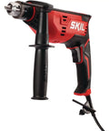 Powerful 7.5 Amp Corded Drill With Half Inch Heavy Duty Keyed Chuck Side Assist Handle For Better Control Two Finger Variable Speed Trigger