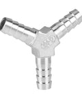 304 Stainless Steel Hose Tail Connectors 6mm To 12mm T Type And Y Type Pipe Fittings 40mm Length Durable Universal Hose Adapter For Home Garden Auto And DIY Projects, Y-type connector