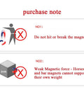 Image showing warnings for Beefy Red Alnico Horseshoe Magnet Workhorse With 40 Lb Pull Capacity And 12 Oz Tool Magnet
