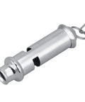 Stainless Steel Ultrasonic Pigeon Whistle With Lanyard For Bird Training And Pet Behavior Improvement, 7.9x2 cm, silver
