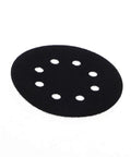 Pro Grade 5 Inch 8 Hole Hook And Loop Soft Sponge Buffer Pad for sanding and polishing, shown against a white background
