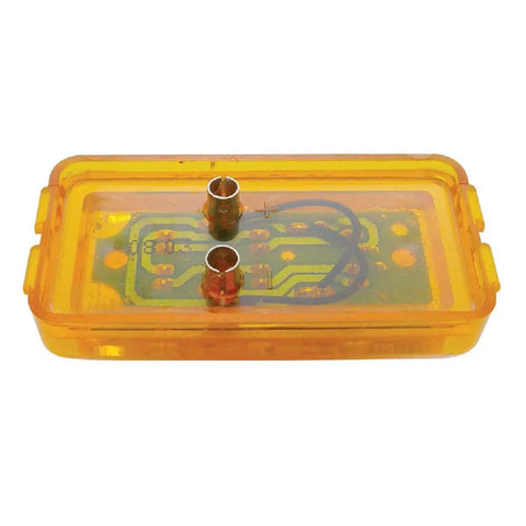 Amber 6 LED 2.5 Inch Clearance Side Marker Light Kit With Grommet Mount And Wire Plug For Trucks And SUVs DOT SAE Compliant
