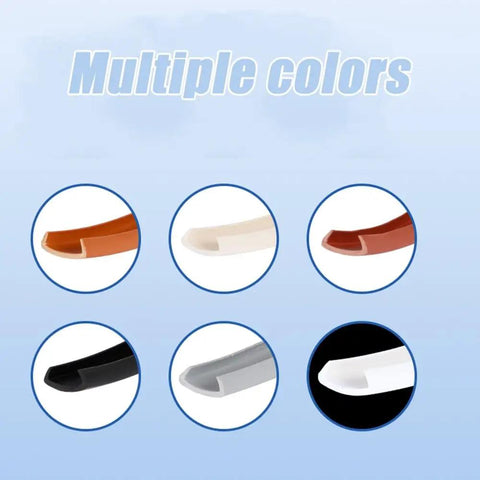 No Sweat Glue Free PVC Edge Trim in multiple colors, U shape moldings for cabinets, beige and more options available.