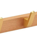 Badass Strength Solid Brass Wall Mount Coat Hook Heavy Duty Rack For Entryway Bathroom Hallway with curved locking lip.