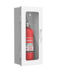 Sturdy Fire Extinguisher Cabinet For 10 Lb Extinguisher, Wall Mount Steel Enclosure For Indoor And Outdoor Use with glass door