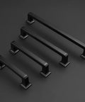 10 Pack Matte Black 5 Inch 128mm Cabinet Handles Zinc Alloy Drawer Pulls Solid Heavy Duty Kitchen Hardware in different sizes