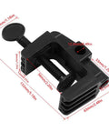 Heavy Duty Desk Lamp Swing Arm Clamp Set Of Three Non Marring Plastic Bracket Holder showing detailed measurements and design.