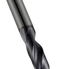 MP-X Solid Carbide Drill 0.561 Inch Head Diameter, 65mm Flute Length, 115mm Overall, showcasing fluted tip design