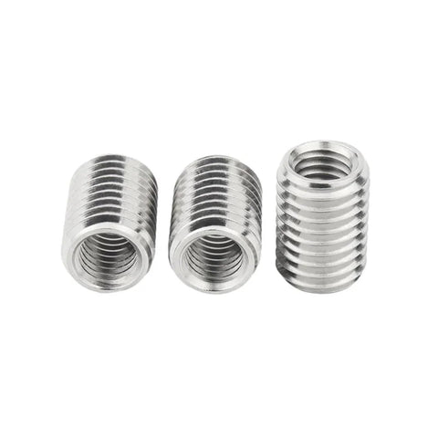 Beefed Up Heavy Duty Self Tapping Threaded Inserts Kit 30 Pcs M2 304 Stainless Steel Thread Repair Sleeve Reducer Male To Female For Aluminum Plastic Electronics Automotive And Industrial Use, three inserts