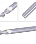 HRC55 tungsten steel spot drill with cylindrical shank for center drilling and chamfering; 90° dual tip