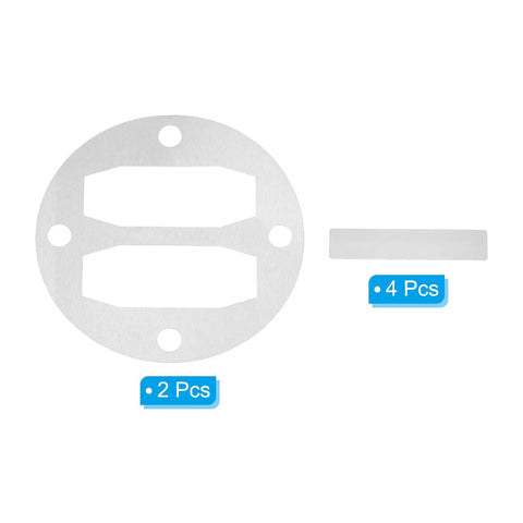 Head Gasket Kit With Reed Valves Replacement For Central Pneumatic Air Compressors, Two Sets Included, Four Reed Valves