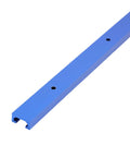 Dual Cut T Track 23.6 Inch Aluminum Alloy Two Pack Three Quarter Inch Wide With Predrilled Mounting Holes, side view