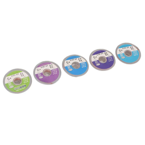 Desoldering Wick Set for PCB Repair Copper Desoldering Braid Five Piece with 1.5m Length Assorted Widths colored labels