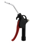 Black and red Pistol Grip Blow Gun Kit with Safety Tip Nozzle, Kwik-Change Universal Tip System, 90 Max PSI, side view.