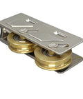 Smooth As Silk Heavy Duty Balcony Sliding Door Pulley with double nylon wheels and aluminum alloy for window slider hardware.