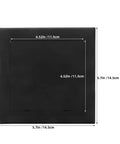 Slick Black Plastic Wall Access Panel Swings Open For Easy Inspections, 5.7in x 4.52in size for tight spaces.
