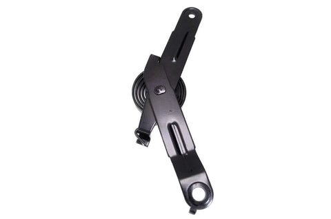 Black metal Left Driver Side Hood Hinge Spring for GM Vehicles replaces 15035591 15705115, restores hood open close pivot point.