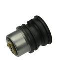 Heavy Duty Engine Coolant Thermostat For Porsche Cayenne And Macan, metal and rubber construction, side view.
