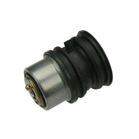 Heavy Duty Engine Coolant Thermostat For Porsche Cayenne And Macan, metal and rubber construction, side view.