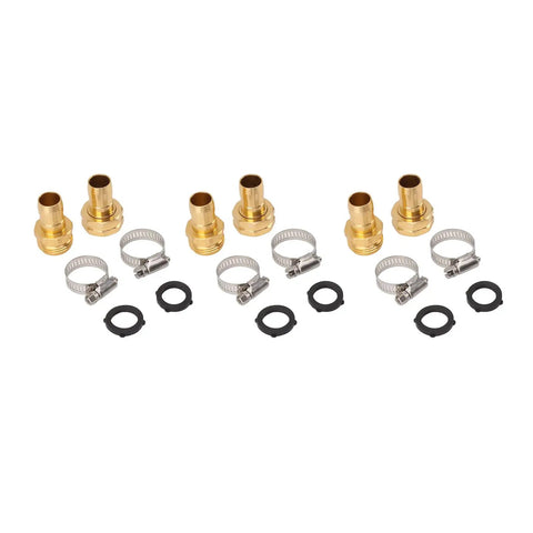 Top Grade Thonlai Garden Hose Repair Kit Durable Aluminum Connectors With Clamps For 3/4 Inch And 5/8 Inch Outdoor Hoses Rust Resistant Steel Hardware 3 Sets To Fix Leaks Fast. Three brass hose repair fittings with clamps and seals