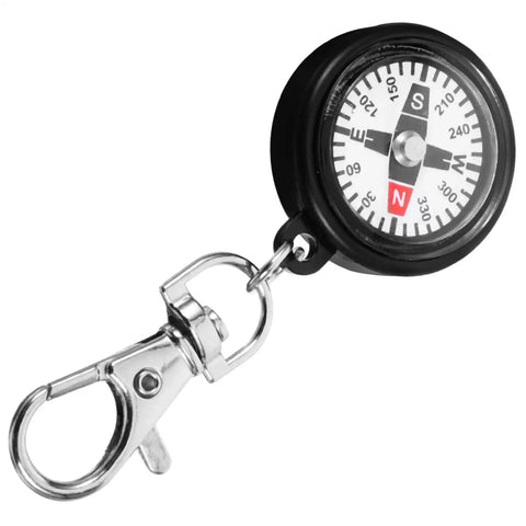 Compact Hiking Compass Keychain With Snap Hook Lightweight Plastic Pocket Compass For Camping And Outdoor Climbing Navigation Supplies