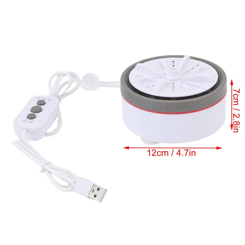 Compact Portable Turbine Clothes Washer For Travel Ditch The Laundromat And Freshen Up Your Duds Anywhere This Lightweight On The Go Laundry Solution Gets Your Whites Spotless In Minutes, small USB-powered design.