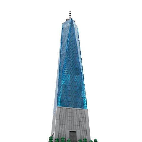 World Trade Center Building Blocks Set Scale 1 To 800 Collectible Architecture Model For Display 3153 Premium Pieces Authorized SPBrix Design Great Gift For Building Fans And Collectors, ABS plastic model