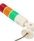 24V Industrial LED Signal Tower Light With Three Layer Stack Rotatable Base Red Orange Green Warning Lights
