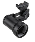 Rifle Scope Smartphone Adapter for Hunting and Birding - Quick Lock System, All-Aluminum Frame, close-up view showing durable clip
