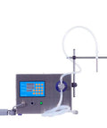 Pro Liquid Filling Machine With Magnetic Pump And Digital Speed Control Smooth Operator For Perfumes Juices Thick Oils And Detergents, stainless steel, compact design.