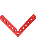 Red L Shaped Clamping Squares Set For Woodworking, Precision 90 Degree Alignment Tool Kit with holes for auxiliary fixtures