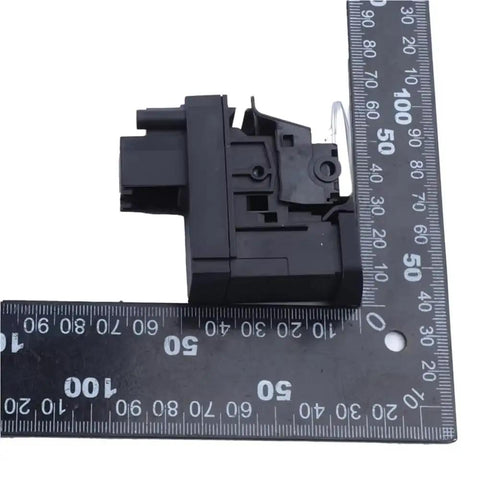 Solid Electric Parking Brake Actuator Switch Replacement Button Fits Audi A6 C7 2011 Through 2018 shows side view with measuring ruler.