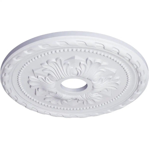 Palmetto Ceiling Medallion 20 7/8 Inch Outer Diameter And 3 5/8 Inch Inner Diameter With 1 5/8 Inch Projection And 5 Inch Canopy