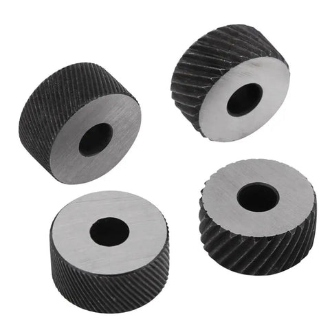 CR15 wheels from Mini Lathe Knurling Tool Holder With Adjustable Shank And Wheel Kit, showcasing durable construction.