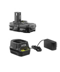 18V Cordless LED Light Kit With Battery And Charger, Rotating Head For Direct Beam, Mounts On 2x4 Studs, 130 Lumen Bright Work Light For Job Sites, Durable Bulk Packaged No Retail Box, Great For DIY And Pros battery and charger set.