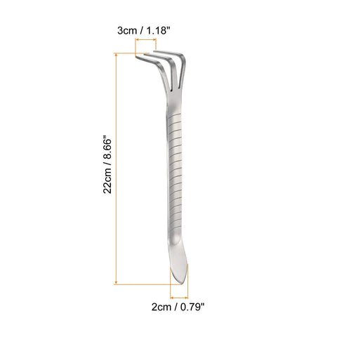Stainless Steel Root Rake With Three Prong Design And Thickened Non Slip Handle For Loosening Soil And Bonsai Potting A Handy Garden Cultivator