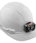 Non-Vented Cap Style Hard Hat With Padded Odor-Resistant Self-Wicking Sweatband, front lamp mount visible