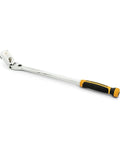 1/2 Inch Drive Locking Flex Head Ratchet With Cushion Grip, 9-Position Push Button, 60-Tooth Gear, Double-Stacked Pawls, 120XP Heavy Duty Tool shown on white background