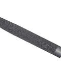 Heavy Duty Cabinet Rasp Featuring Raised Sharp Teeth For Slick Wood Finishing Fiberglass Carving Plastics And Soft Metal Work Tough Hefty File For Quick Sweet Craftwork And Straight Shooting Projects 300 Millimeters Long in close-up view.