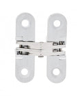 180 Degree Zinc Alloy Concealed Hinge For Folding Doors And Hidden Panels With Screws, displayed closed