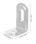 Heavy Duty Iron Corner Brackets Set Of 10 90 Degree Rounded Right Angle Shelving Supports Adjustable And Built To Last Furniture Brackets