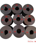 Nine precision cutting dies for Hardcore Portable Electric Pipe Bender And Tube Roller Badass With Nine Round Plus Eight Square Dies.