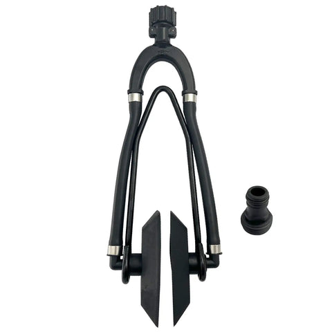 Universal Rectangular Dual Water Feed Outboard Engine Flusher for Boats Ear Muff Marine Flusher Quick Garden Hose Connection Easy Install