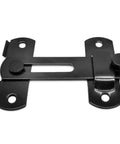 Sliding Barn Door Lock For Privacy In Stainless Steel, Durable Latch For Barn Doors, Pet Doors, Bathrooms, Outdoor, Black View.