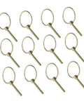 Heavy Duty Lynch Pin Kit Locking 12 Pieces For Tractors Trucks Mowers Wear Resistant Clips For Trailer Hitch And Safer Towing With Easy Lock Mechanism And Quick Install, 3/16 in locking pins