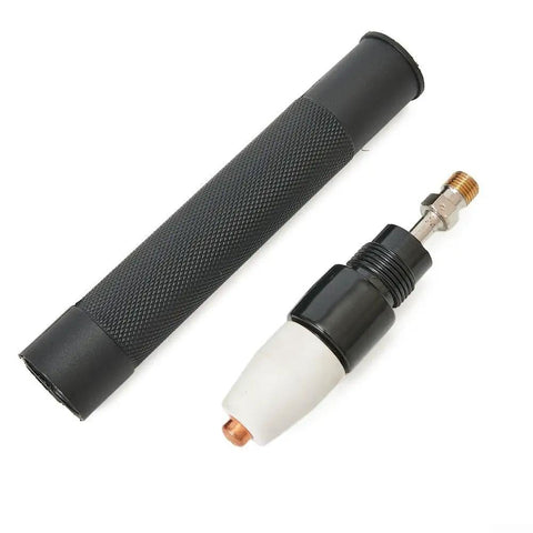 Straight Torch Body For PT31 LG40 CT312 Plasma Cutter Replacement Welding Torch Head with black grip and copper tip