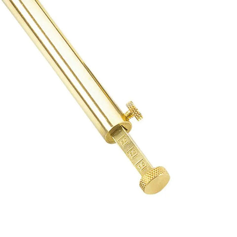 Adjustable Brass Powder Measure For Muzzleloading With Static Free Construction And Swivel Funnel Delivers About 120 Grains Of Black Powder