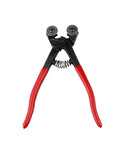 2 Pack Glass Nippers Mosaic Cutter Pliers With Dual-Sided Carbide Wheels For Clean Breaks On Ceramic Tile Glass Porcelain And Mirror Projects Snap-Free Cutting Tools In Bright Red, red handled tool