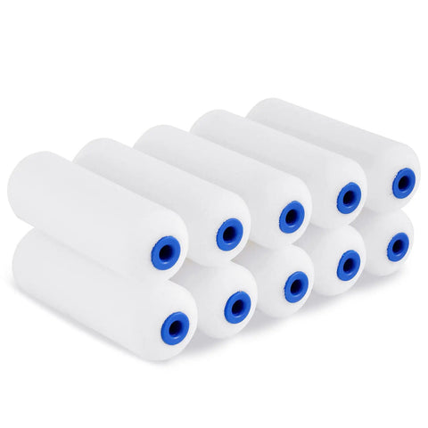 Small 4 Inch Foam Paint Roller With High Density Foam Delivers Smooth As Butter Finish No Bubbles For Walls Cabinets Cupboards And Doors Great For Oil Or Water Based Paints Fits Standard 4 Inch Frames Diy Friendly Pro Grade displayed in a 3x3 grid